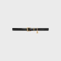 엘레간트 참 벨트 18MM - 토뤼옹 가죽 - 블랙 -  - 2 | CELINE