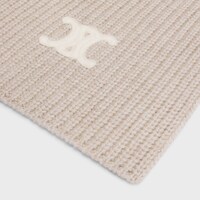 Triomphe scarf in cashmere - CREAM -  - 1 | CELINE