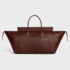 GRANDE NEW LUGGAGE IN MORBIDA PELLE DI AGNELLO LUCIDA - MARRONE SCURO - BORSE TOTE - 3 | CELINE