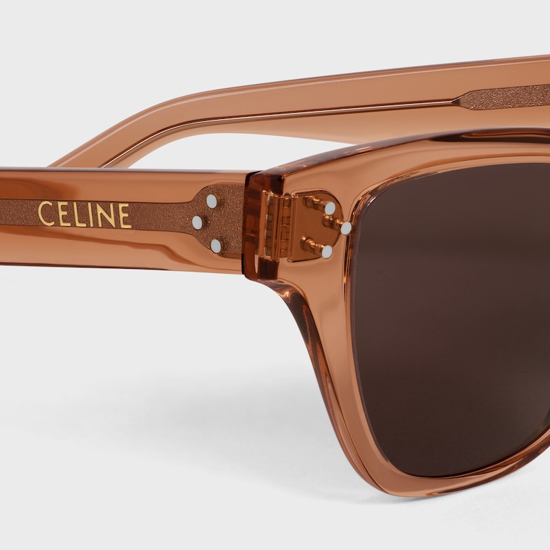 GAFAS DE SOL ESTILO OJOS DE GATO&nbsp;S359 DE ACETATO - &Aacute;MBAR TRANSPARENTE -  - 1 | CELINE
