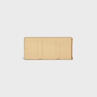 FINE WALLET IN SUPPLE GRAINED CALFSKIN - SOFT TAN / SOFT CREAM - NEW - 2 | CELINE
