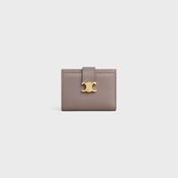 FINE STRAP WALLET NINO IN SUPPLE GRAINED CALFSKIN - PEBBLE - WALLETS - 1 | CELINE