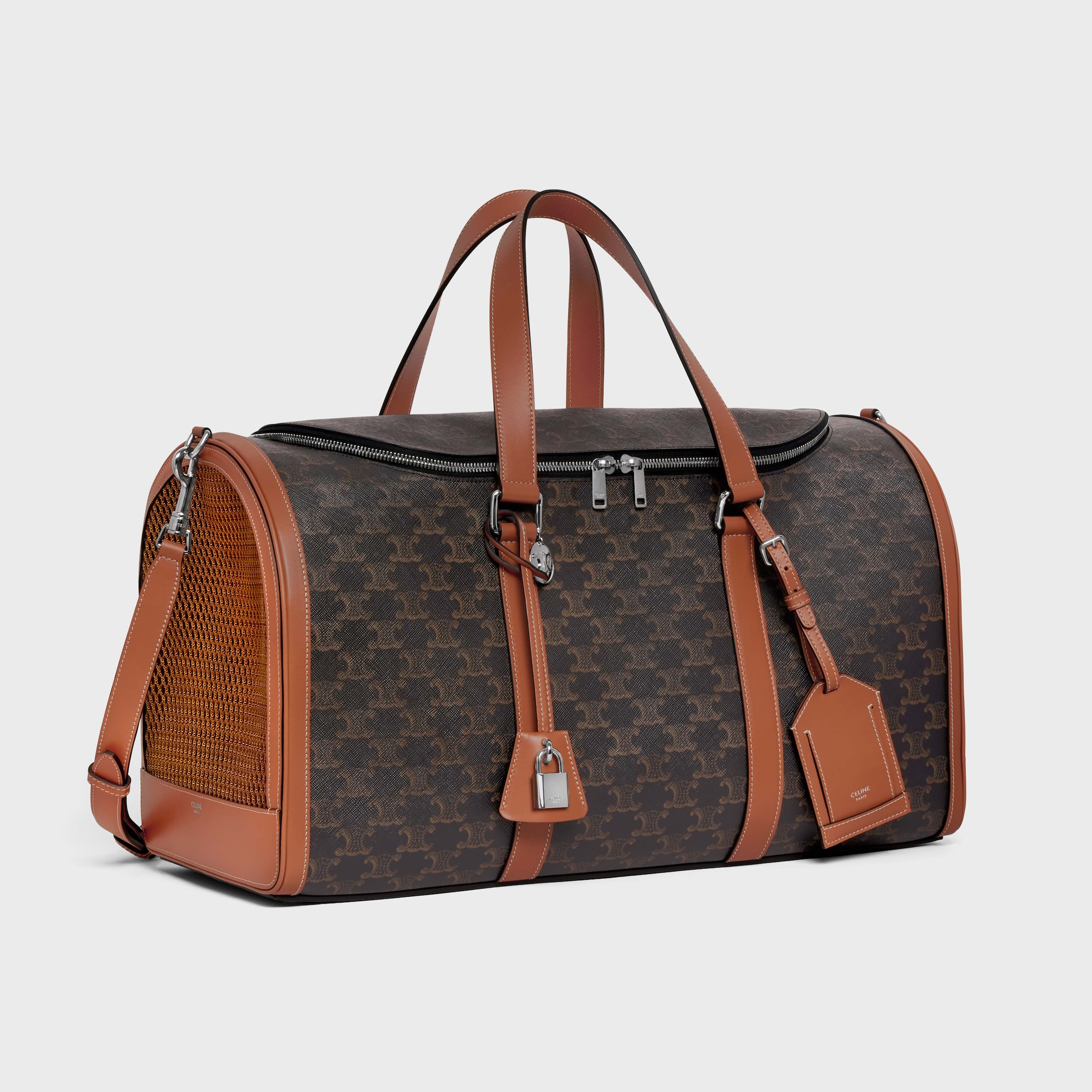 トラベルドッグバッグ / トリオンフキャンバス＆カーフスキン - タン