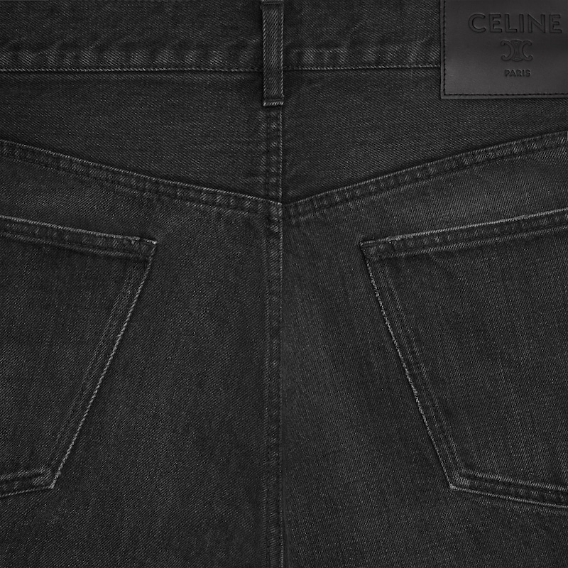 max jeans in cotton denim - NEW MAX BLACK WASH + PATCH DEB -  - 1 | CELINE