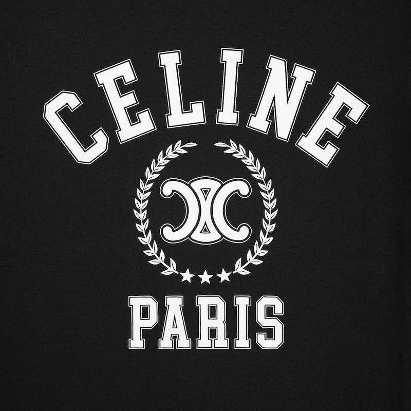 camiseta celine estilo a&ntilde;os&nbsp;70 de punto de algod&oacute;n - NEGRO / BLANCO -  - 1 | CELINE