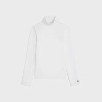 高领上衣 - 荧光白/黑色 -  - 1 | CELINE