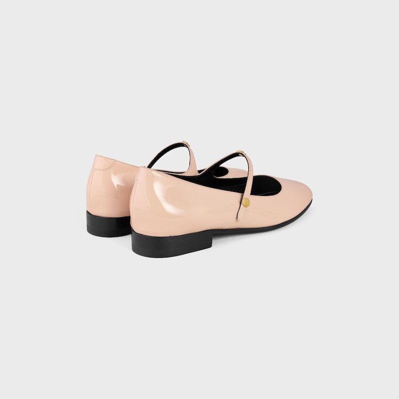 CITY BALLERINA IN GLOSSY CALFSKIN - BLUSH -  - 1 | CELINE