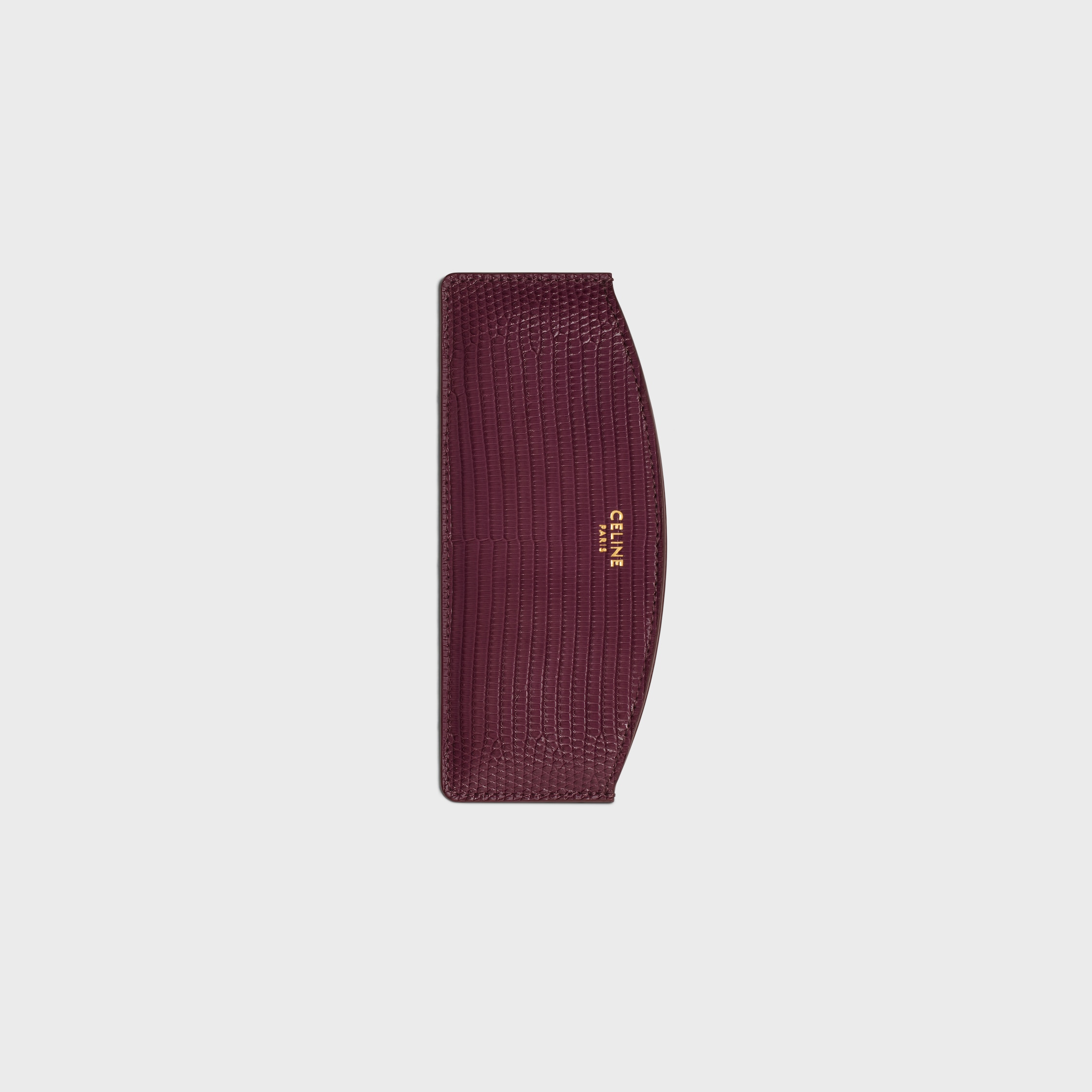 CURVED HAIR COMB IN LIZARD - Açaï | CELINE