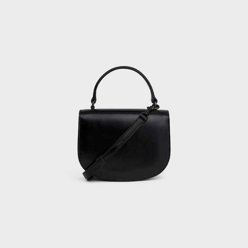 MINI BESACE CLEA in Shiny Calfskin - BLACK - MORE LINES - 1 | CELINE