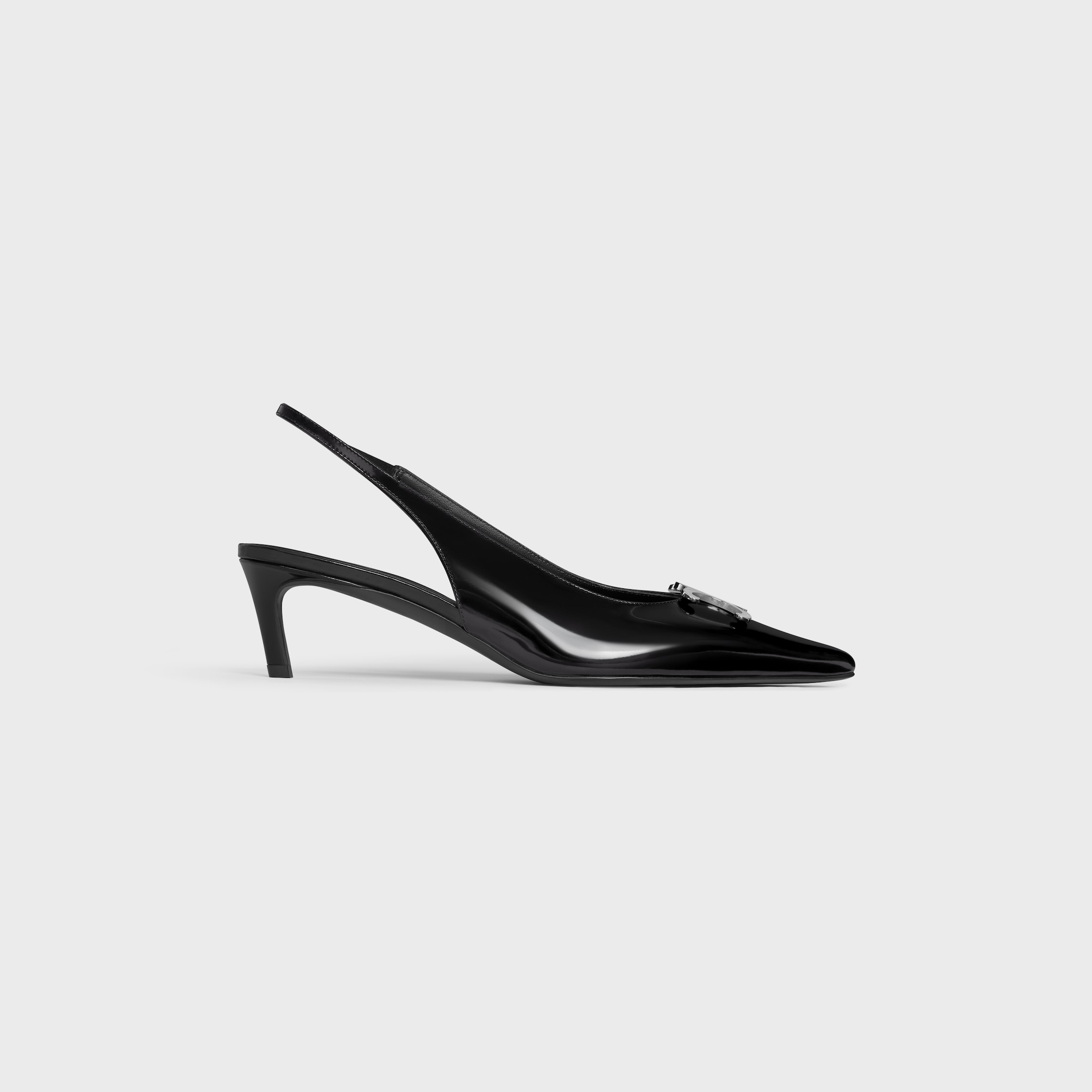 CELINE セリーヌ 22cm 革靴 パンプス 黒 金具 レザー 5サイズ