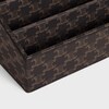 stationery organizer in triomphe canvas - BLACK / TAN - STATIONERY - 4 | CELINE