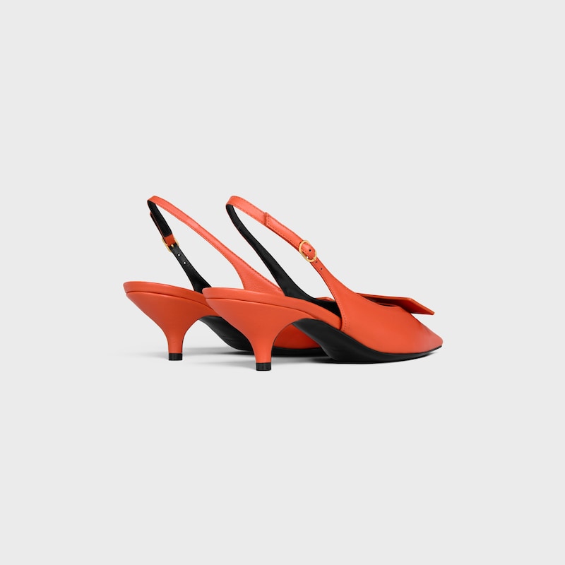 SIGNATURE SLINGBACK IN LAMBSKIN - Poppy -  - 1 | CELINE