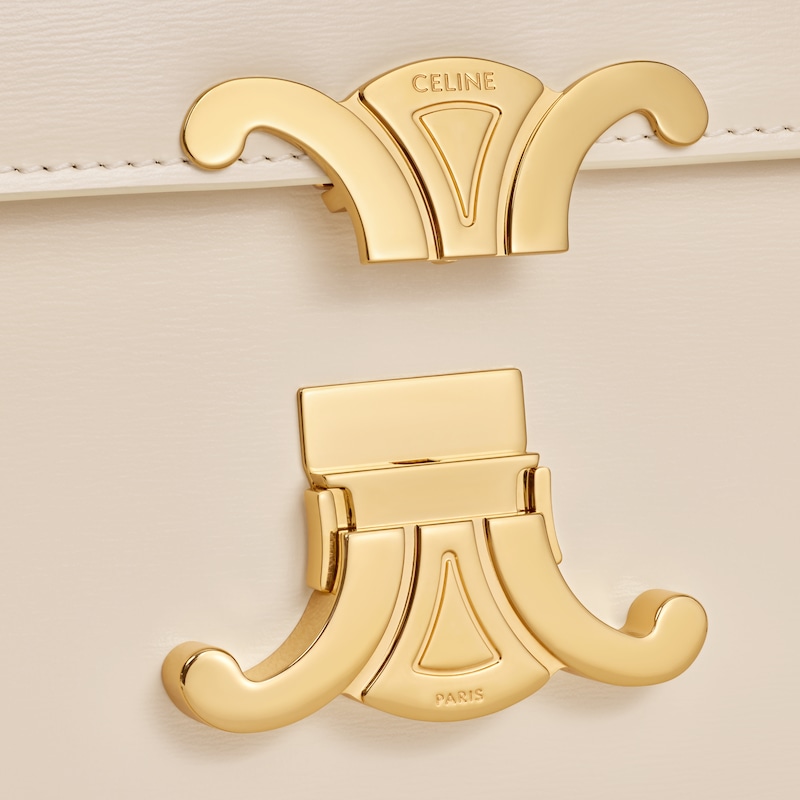TEEN TRIOMPHE BAG IN shiny calfskin - CREAM - TRIOMPHE - 1 | CELINE