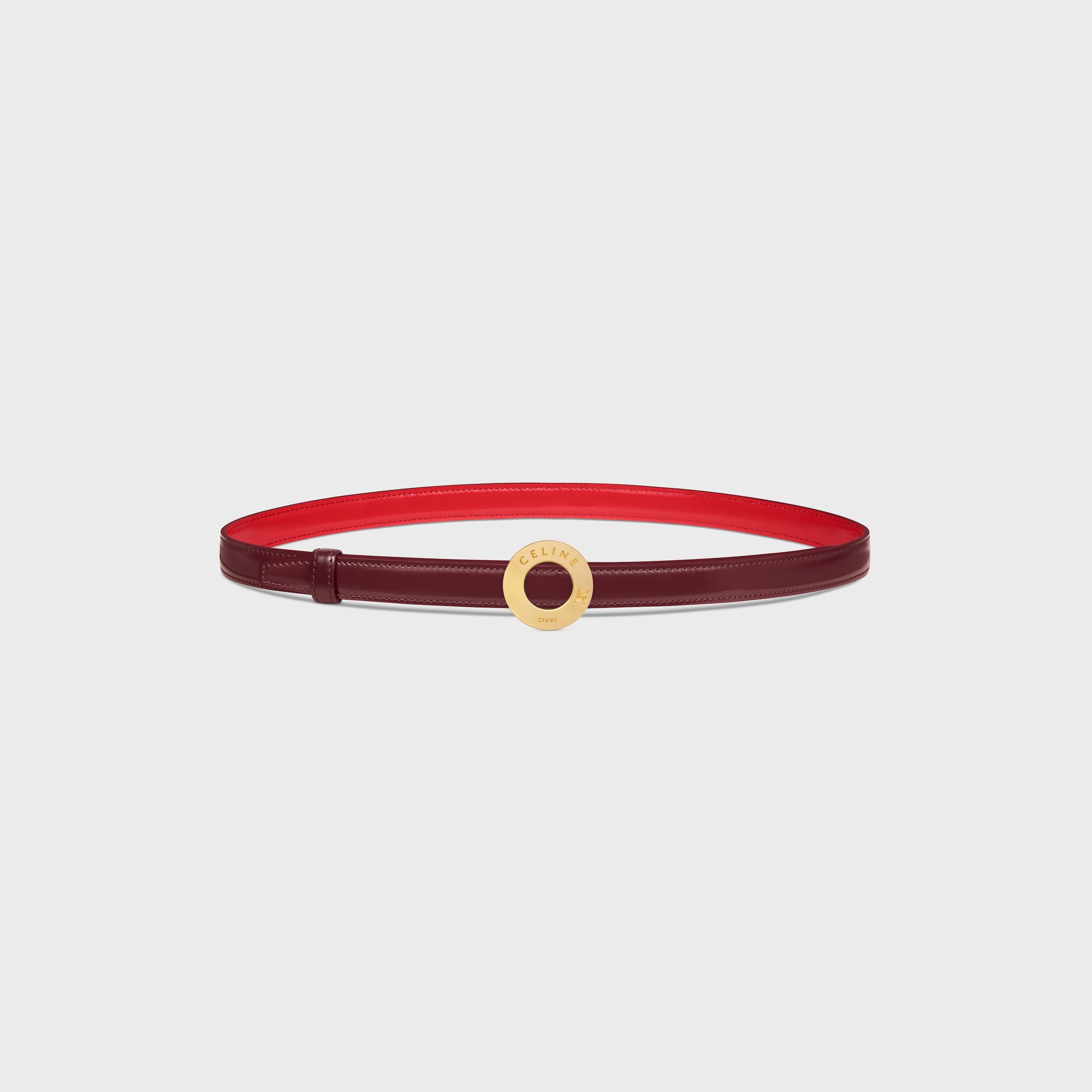 CELINE DISC BUCKLE 18MM IN METAL & Reversible Strap 18MM IN