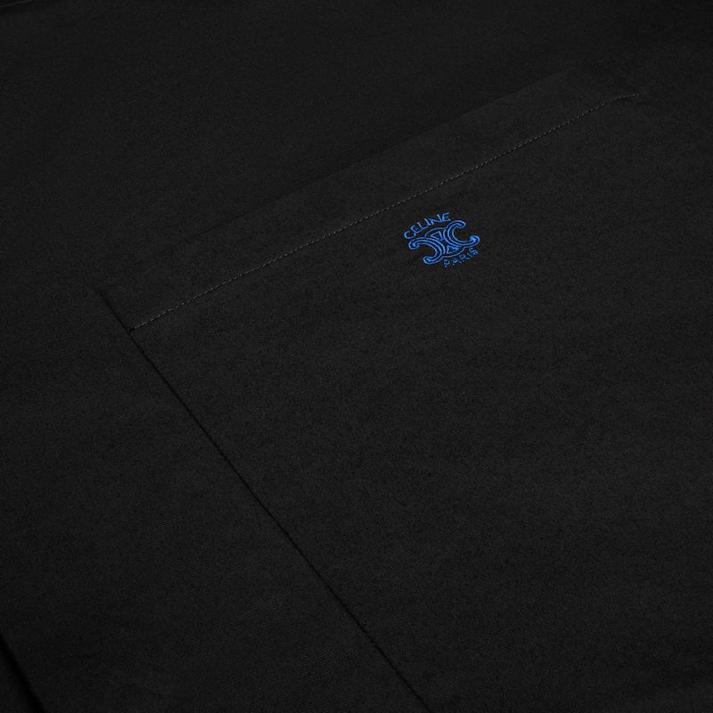 SCOUT SHIRT IN LIGHT COTTON GABARDINE - BLACK -  - 1 | CELINE