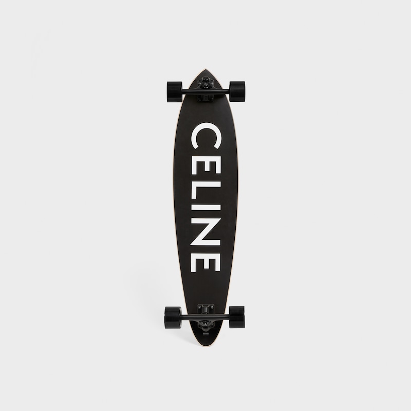 LONGBOARD CELINE LOGO PRINT - BLACK -  - 1 | CELINE