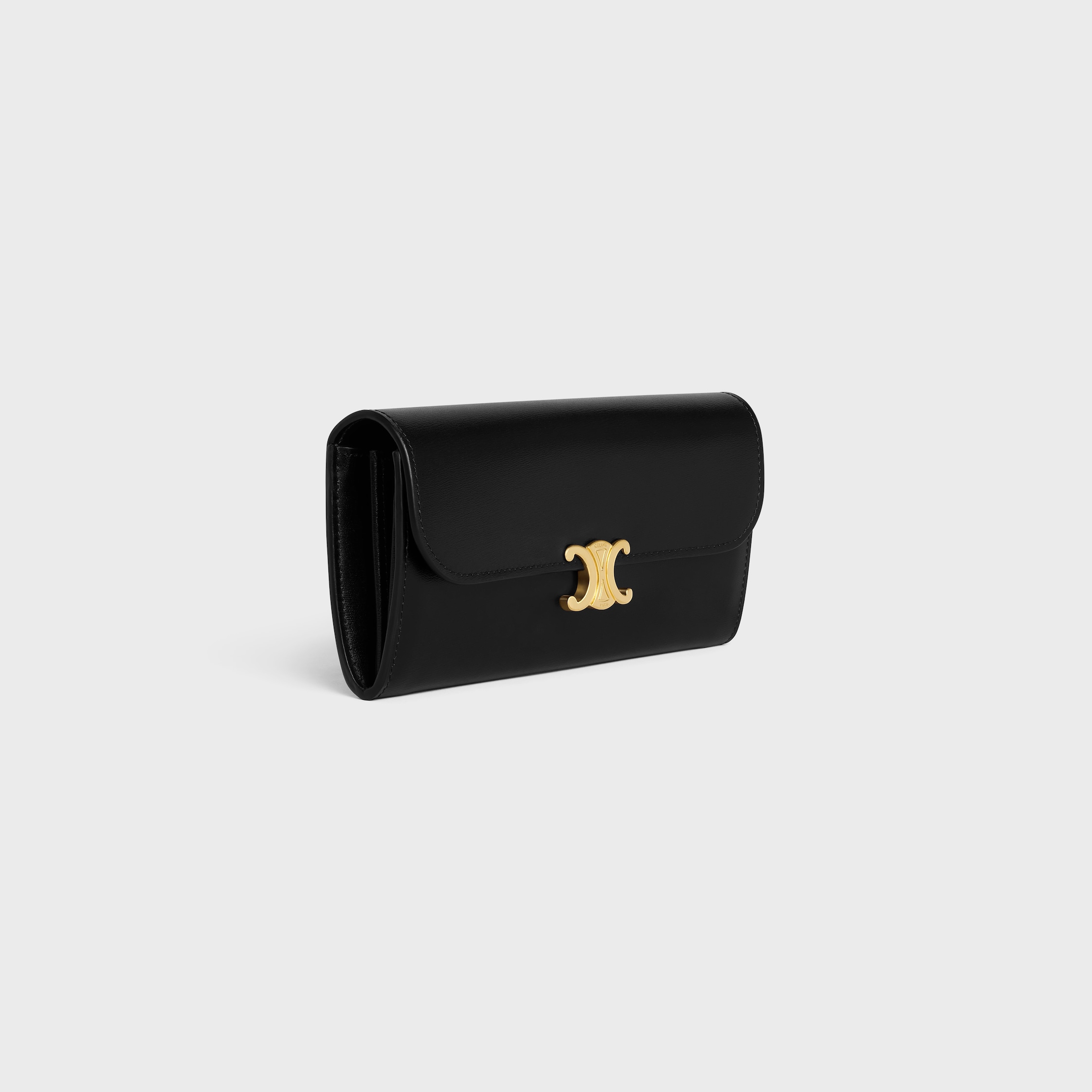【CELINE】ラージウォレット トロンフ シャイニーカーフスキン CELINE ラージウォレット トリオンフ / シャイニーカーフスキン