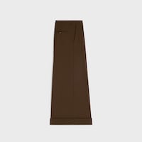 docks trousers IN stretch wool gabardine - KAKI MARRON -  - 2 | CELINE