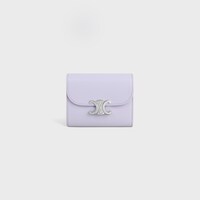 トリオンフ スモールフラップウォレット / シャイニーカーフスキン - パステルモーヴ - ラッキーデー - 1 | CELINE