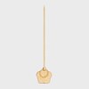 PLUM FLOWER CHARM IN LAMINATED CALFSKIN - GOLD - CHARMS AND ACCESSORIES - 1 | CELINE