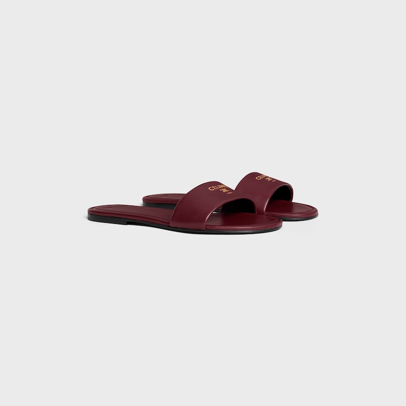COAST - EASY MULE IN LAMBSKIN - BURGUNDY -  - 1 | CELINE