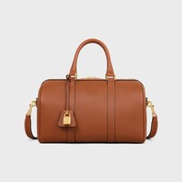 Large Boston IN SUPPLE GRAINED CALFSKIN - TAN - MORE LINES - 1 | CELINE