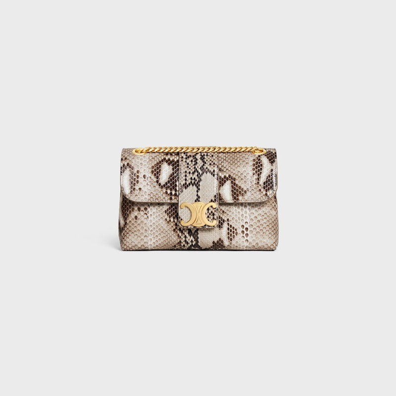 TEEN CELINE VICTOIRE BAG in PYTHON - NATURAL - MORE LINES - 1 | CELINE