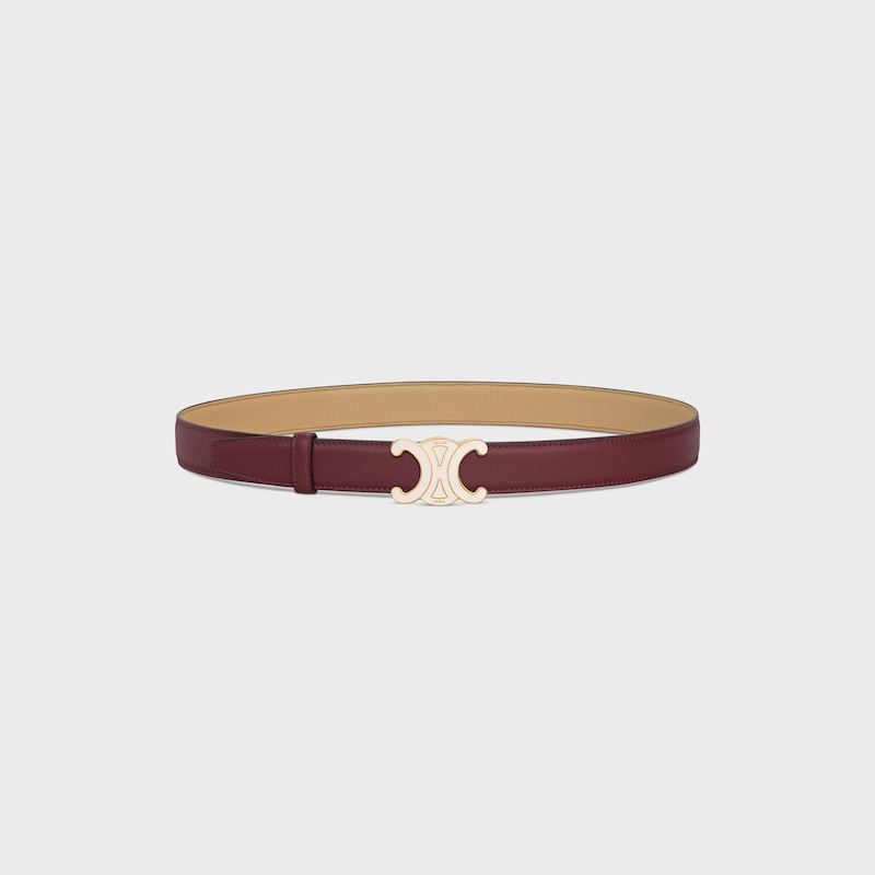 Wendbarer Riemen 25 mm AUS glattem und genarbtem Kalbsleder -  -  - 1 | CELINE