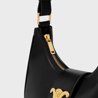 MEDIUM AVA TRIOMPHE BAG IN smooth Calfskin - BLACK - THE TRIOMPHE BAG - 1 | CELINE