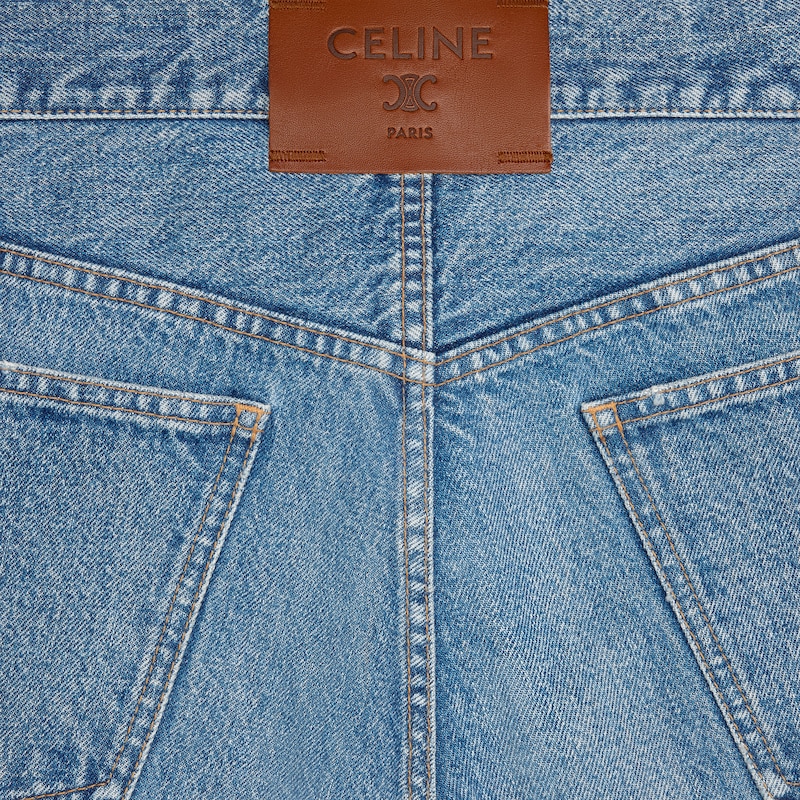 boyfriend jeans 001 IN cotton denim - VIVIENNE GLASS -  - 1 | CELINE