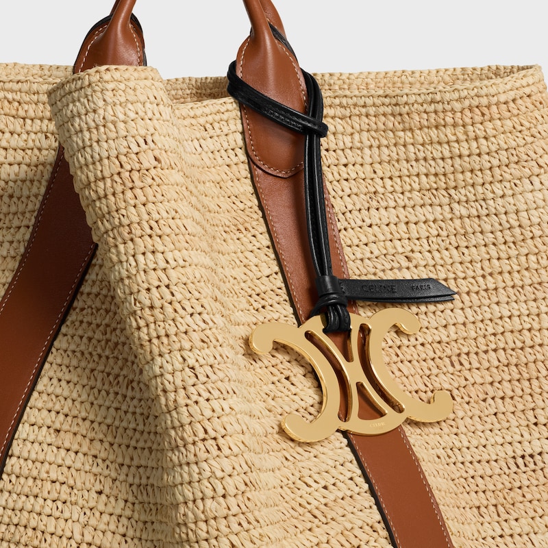 ACCESSOIRE DE SAC MAXI TRIOMPHE M&eacute;tal et agneau - Noir - BIJOUX DE SACS - 1 | CELINE