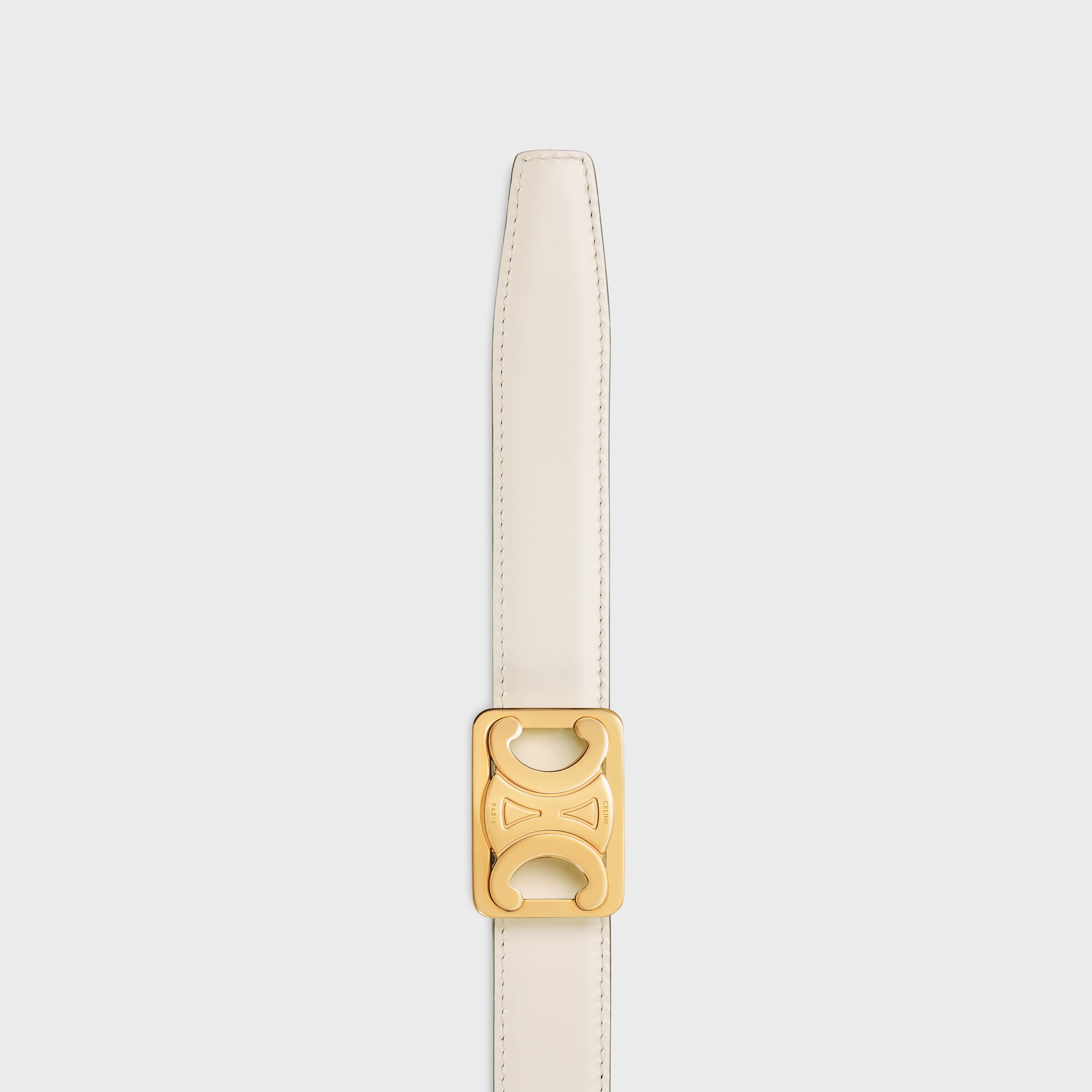 MEDIUM 25MM REVERSIBLE FRAMED TRIOMPHE BELT in TAURILLON