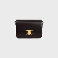 CLASSIQUE TRIOMPHE BAG in shiny calfskin - EBONY - TRIOMPHE - 1 | CELINE
