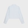 cropped shirt IN COTTON CHAMBRAY - GLACIER/BLACK -  - 2 | CELINE
