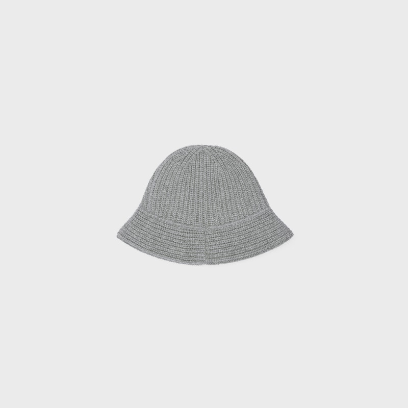 Berretto a cloche Triomphe in cashmere - GRIGIO MEDIO -  - 1 | CELINE