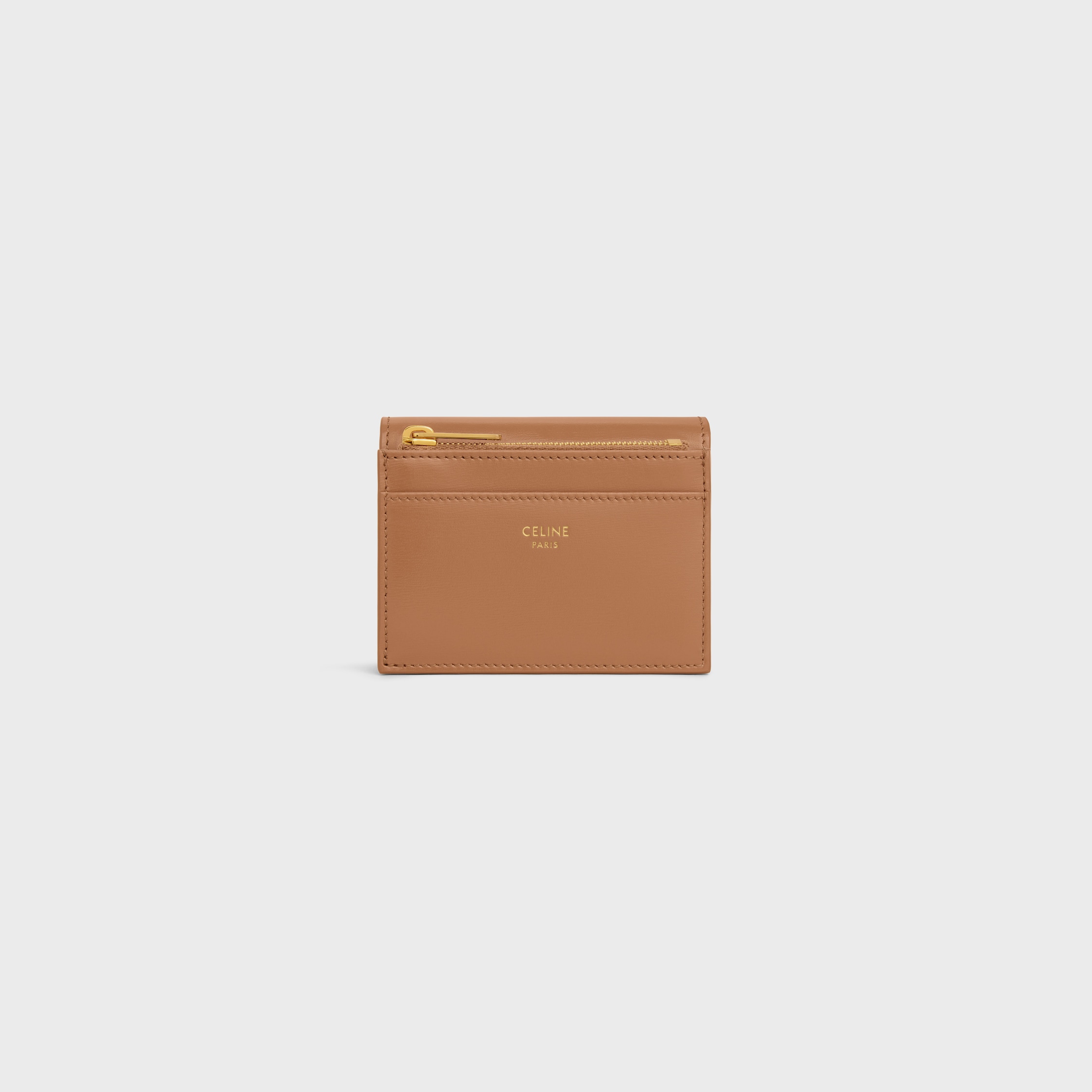 送料込【CELINE】SMALL FLAP WALLET IN SHINY SMOOTH LAMBSKIN Women's Small flap wallet in shiny smooth lambskin | CELINE