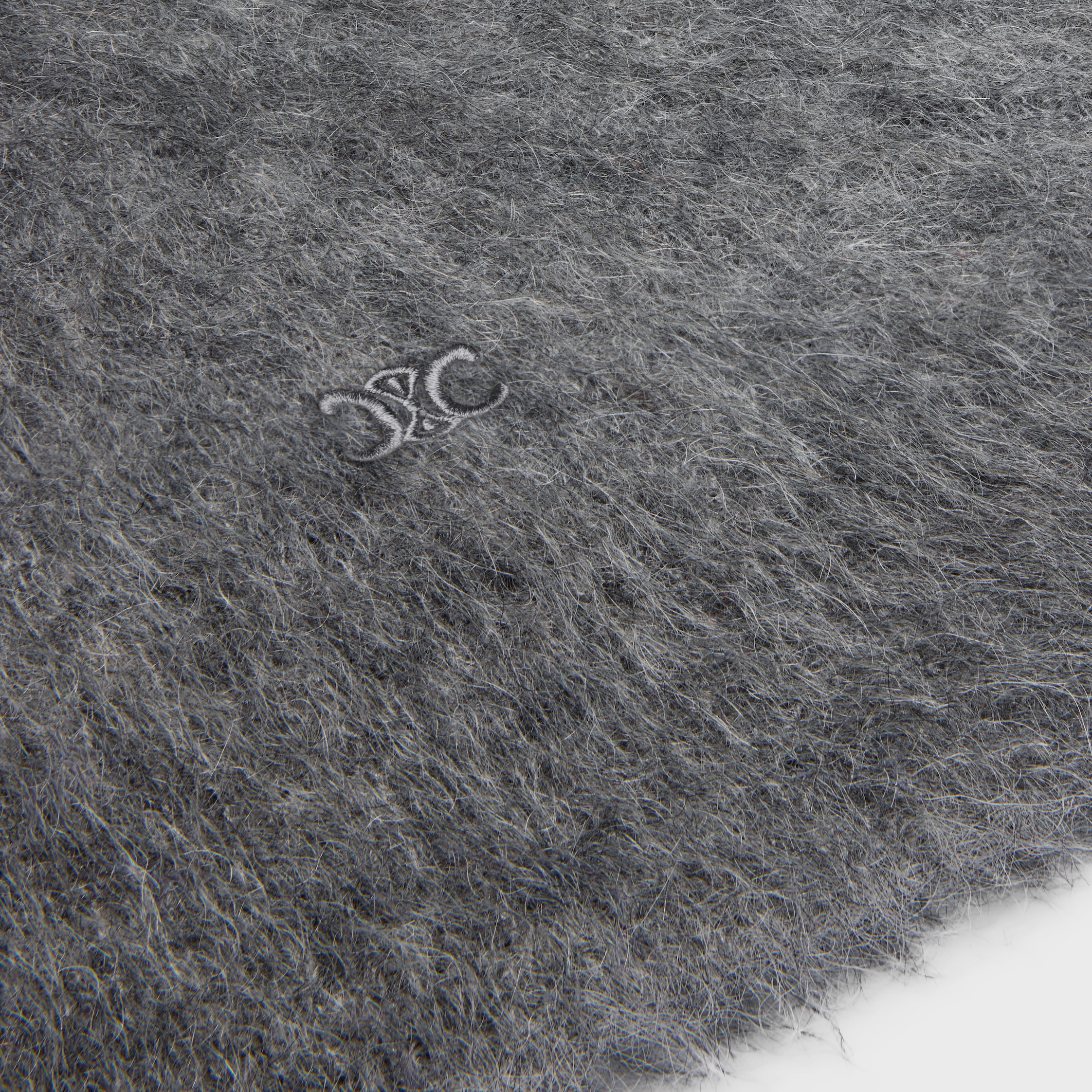 crewneck sweater IN brushed mohair - MEDIUM GREY | CELINE