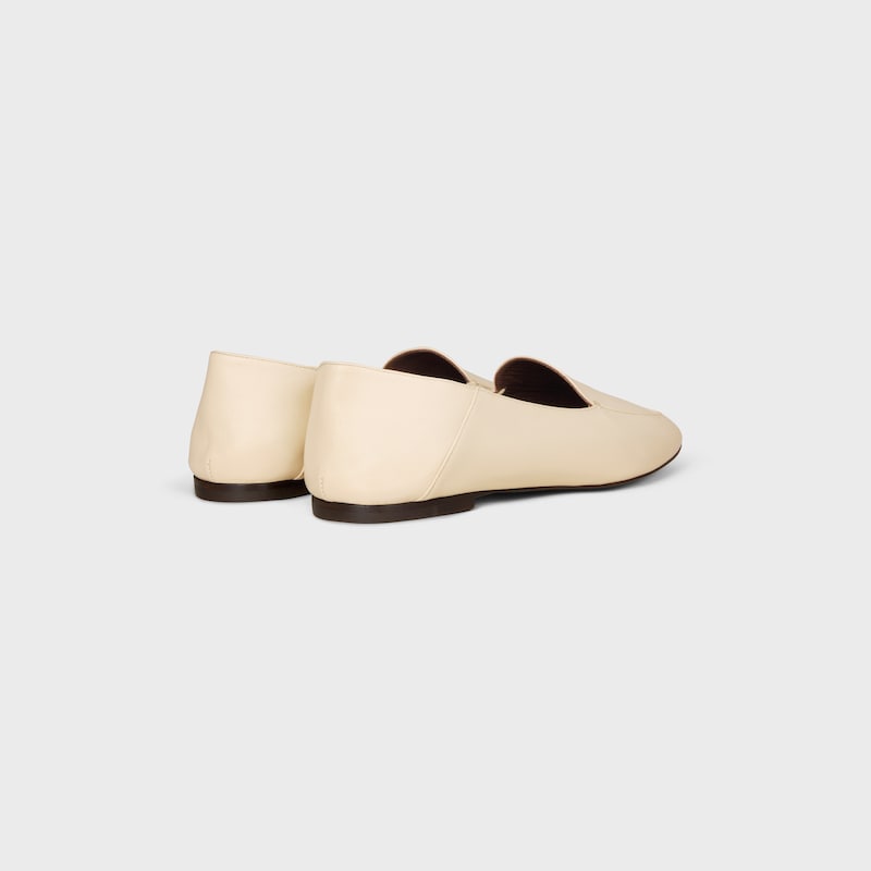 AURA LOAFER IN GOATSKIN - CHALK -  - 1 | CELINE
