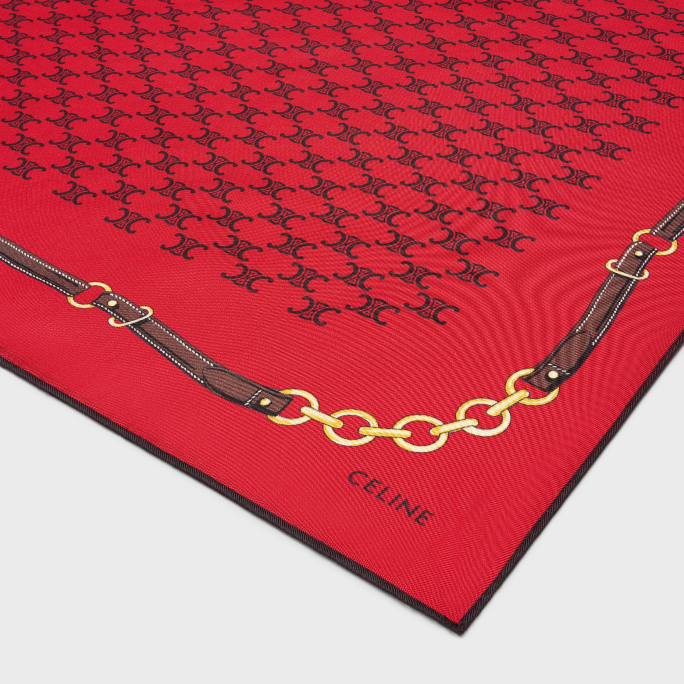 バンダナ / ヘリテージシルクツイル - オレンジ / ブラウン