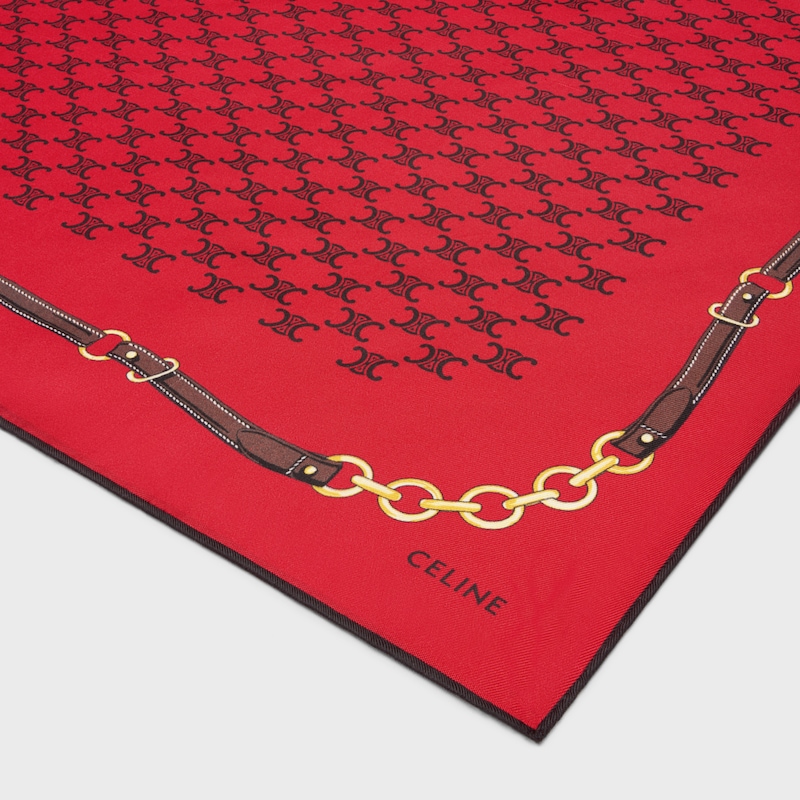 bandana twill soie héritage - MANDARINE/VANILLA -  - 1 | CELINE