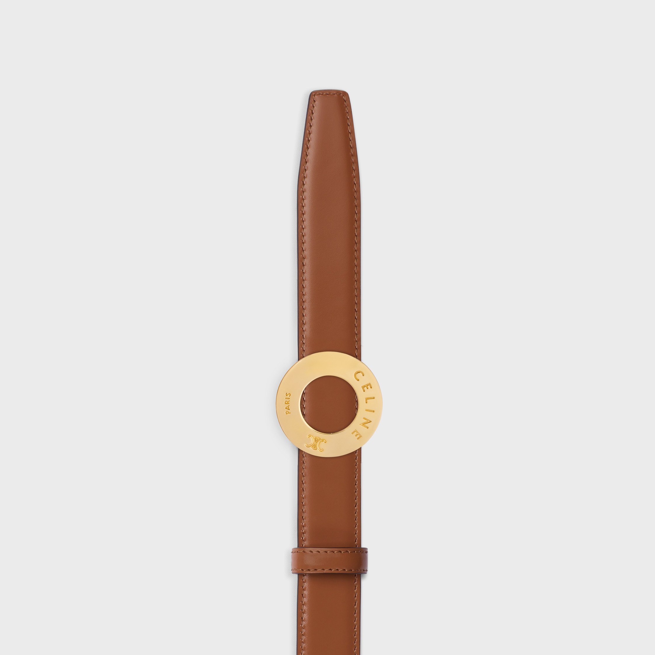 CELINE ディスクバックル＆リバーシブルストラップ 25MM - エボニー