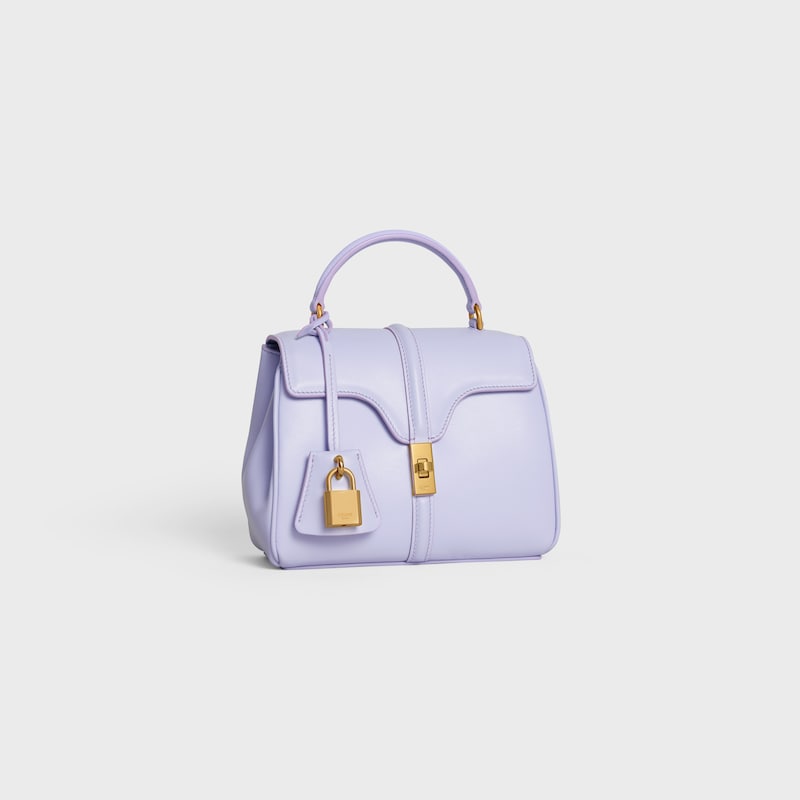MINI 16 in satinated calfskin - Light Lavender - TOP-HANDLE BAGS - 1 | CELINE