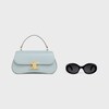 TEEN CELINE LOLA TASCHE aus glänzendem Kalbsleder - EISBLAU - ABENDTASCHEN - 6 | CELINE