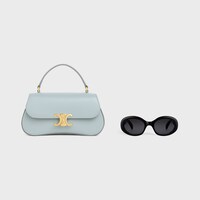 TEEN CELINE LOLA TASCHE aus glänzendem Kalbsleder - EISBLAU - ABENDTASCHEN - 1 | CELINE