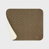 Dog blanket in quilted gabardine textile and wool - KHAKI - DOG ACCESSORIES - 2 | CELINE