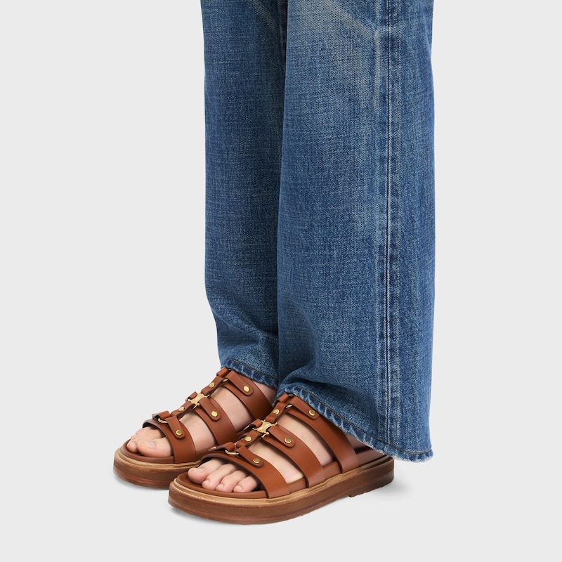 CELINE - TIPPI SLIDE in CALFSKIN - TAN -  - 1 | CELINE