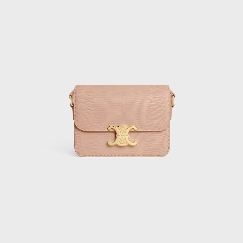 TEEN TRIOMPHE BAG IN lizard - SOFT PEACH - TRIOMPHE - 1 | CELINE