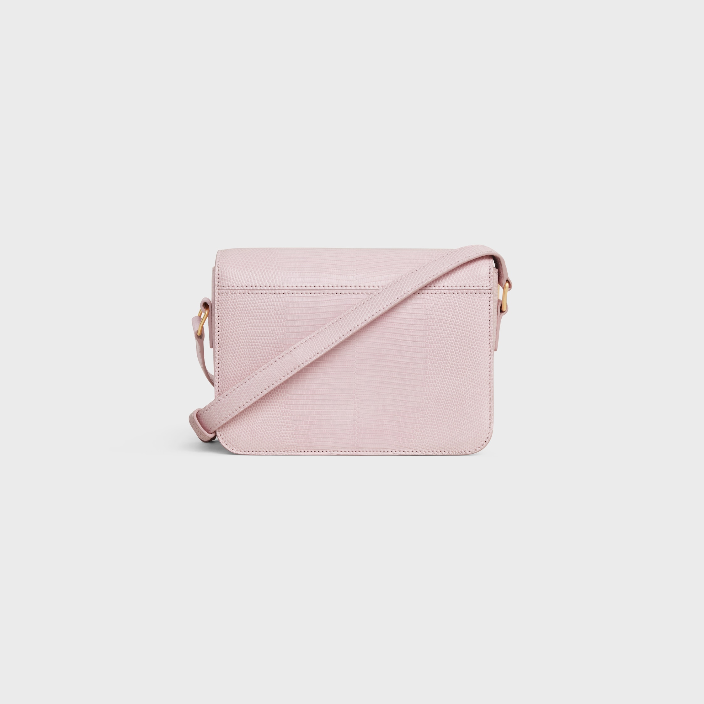 セン Teen Triomphe Bag in lizard - PASTEL PINK | CELINE