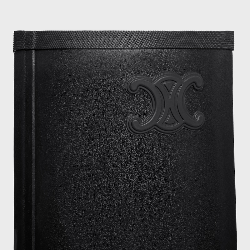 HIGH CELINE RAIN BOOTS in Natural Rubber - BLACK -  - 1 | CELINE