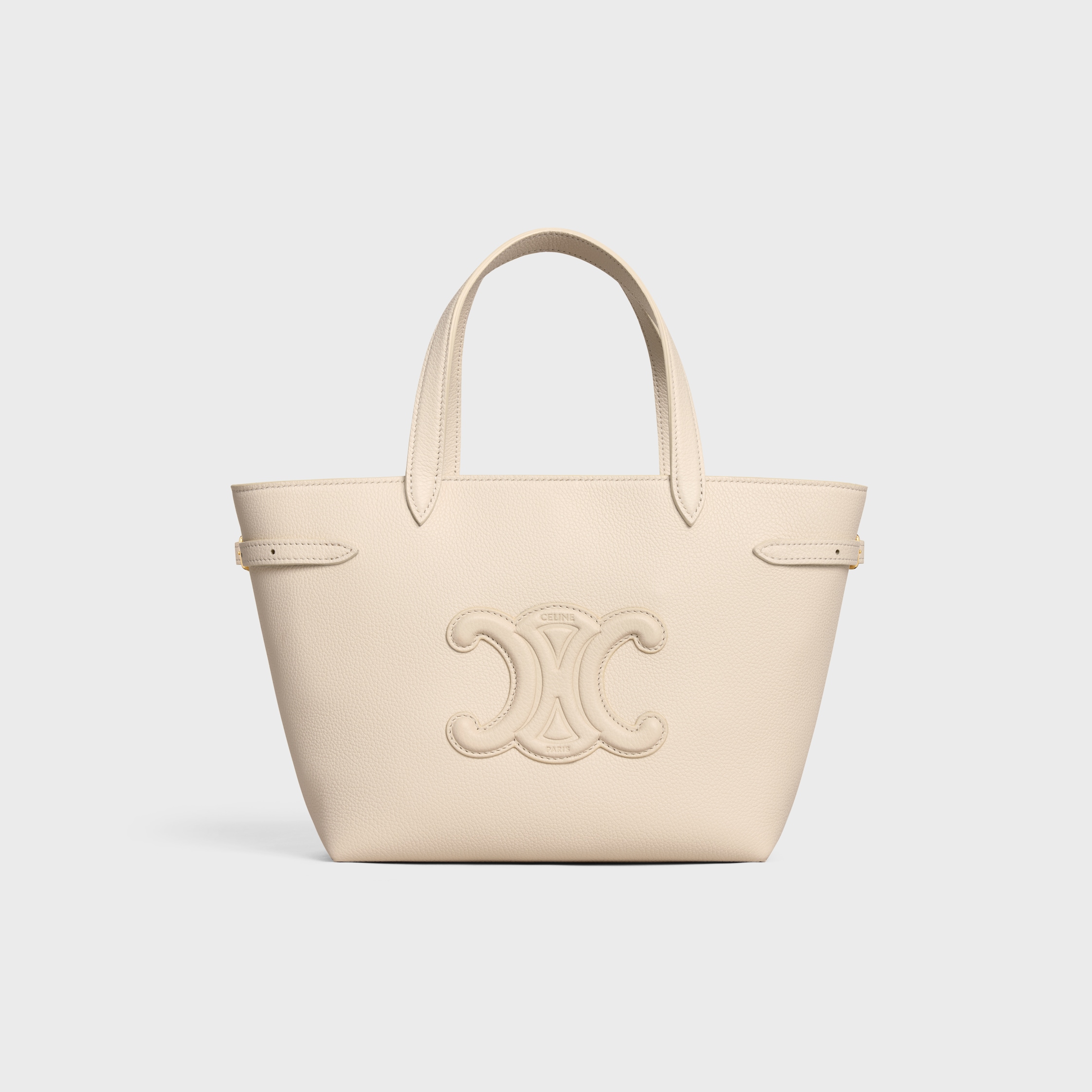 セリーヌ　CELINE　ベージュ 光沢 ハンドバッグ セリーヌ CELINE ベージュ 光沢 ハンドバッグ